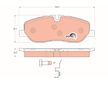 Sada brzdových destiček, kotoučová brzda TRW GDB1631