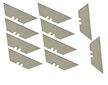 Břity lichoběžníkové, 10 ks, 33×60×19 mm, SK5 - GEKO