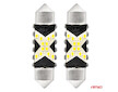 CANBUS LED žárovky 12SMD Festoon C5W 2016 39mm White 12/24V AMIO-04237
