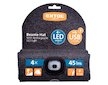Čepice s čelovkou 4 x 45 lm USB nabíjení šedá/černá EXTOL LIGHT