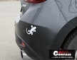 Dekor samolepící GECKO stříbrný