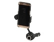 Držák telefonu do zásuvky SPRING 20cm 2xUSB