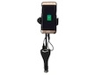 Držák telefonu do zásuvky SPRING 20cm 2xUSB
