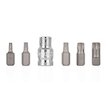 Hlavice zástrčné XZN M5-M12, adaptér 1/2", sada 6ks GEKO
