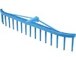 Hrábě 550 mm plast 16 zubů