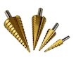 HSS stupňový vrták, sada 4ks, 4-39mm, 4-32mm, 4-20mm, 4-12mm GEKO