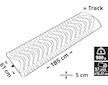 Karimatka nafukovací  TRACK 185x61cm modrá