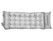 Karimatka samonafukovací MIDNIGHT 180x66x4cm s polštářem