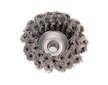 Kartáč hrnkový copánkový, Ø 80mm, vlnitý drát S 0,5mm dvouřadý, M14x2mm, EXTOL CRAFT