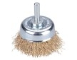 Kartáč hrnkový, O 50mm, vlnitý drát S 0,3mm, stopka 6mm, EXTOL CRAFT