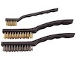 Kartáče ocelové, sada 3ks, 180mm, 2x225mm, vlnitý drát S 0,3mm a S 0,5mm, EXTOL CRAFT