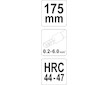 Kleště konektorové 175mm, HRC 44-47, 0,2-6,00mm2