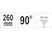 Kleště na ohýbání plechu 280 mm 90°