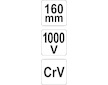 Kleště prodloužené rovné 160mm VDE (1000V)