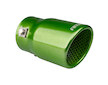 Koncovka výfuku z nerezové oceli zelená AMIO-04071