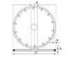 Kotouč diamantový segmentový 230mm do kamene MAR-POL