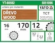 Kotouč na dřevo 170 x 16 mm 12z