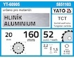 Kotouč na hliník 160 x 20 mm 52z