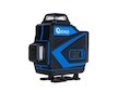 Křížový laser 360°, samonivelační, 4D, zelený, 2x Li-ion, pouzdro, příslušenství - GEKO