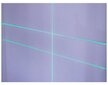 Křížový laser 360°, samonivelační, 4D, zelený, 2x Li-ion, pouzdro, příslušenství - GEKO
