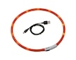 LED obojek dobíjecí Karlie, oranžová 35 cm