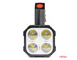 LED pracovní baterka 4LED + COB 1200mAh - 03273