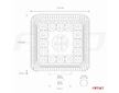 LED pracovní světlo AWL13 77 LED FLOOD 9-36V