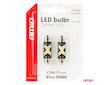 LED žárovka CANBUS 12SMD Festoon C5W 2016 41mm White 12/24V AMiO-04238