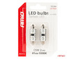 LED žárovky CANBUS 12SMD Festoon C5W 3838 41mm White 12/24V AMiO-04250
