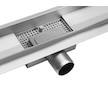 Lineární koupelnový žlab Černé Sklo 80 cm WET&DRY