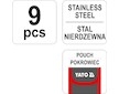 Multifunkční nůž 9 funkcí nerez