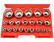 Nástrčné hlavice 1/2", 8-36mm, 12hran, sada 21ks MAR-POL