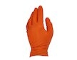 Nitrilové rukavice Solid Grip 3D, pevné, odolné chemikáliím, 50 ks, oranžové, velikost XL - GEKO