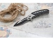 Nůž zavírací COBRA 20cm s pojistkou stříbrná-černá