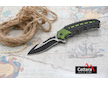Nůž zavírací COBRA 20cm s pojistkou zelená-černá