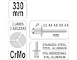 Nýtovací kleště pákové 3,2-6,4mm 330mm CrMo