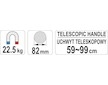 Patka magnetická teleskopická