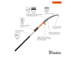 Pilka na větve 36 cm V-SERIES-P, s hákem a teleskopickou rukojetí 550 cm - BRADAS