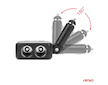 Prodlužovací zásuvka 2x USB-A 1x USB-C 12V 24V 100W 180° AMIO-04357