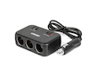 Prodlužovací zásuvkai 1x USB-A 1x USB-C QC4.0 12V 24V 120W 80cm AMIO-04365