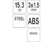 Protahovací pero pro vedení kabelů 15,3 m