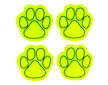Sada fluorescenčních samolepek FOOTS AMIO-03940