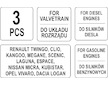 Sada na blokování rozvodových kol ,Renault,Nissan