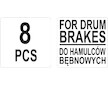 Sada na montáž brzdových čelistí 8 ks