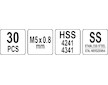 Sada na opravu závitů M5 30 ks