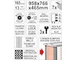 Skříňka dílenská pojízdná s nářadím (165ks) 7 zásuvek