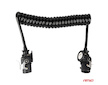 Spirálový kabel TIR 2x 7 PIN 15 PIN typ N/S 5m 24V AMIO-04381