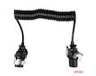 Spirálový kabel TIR 2x 7 PIN typ EBS 5m 24V AMIO-04383
