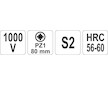 Šroubovák křížový PZ1 x 80 mm izolovaný 1kV
