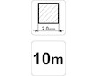 Struna do strunové sekačky čtvercový průřez 2,0 mm x 10 m